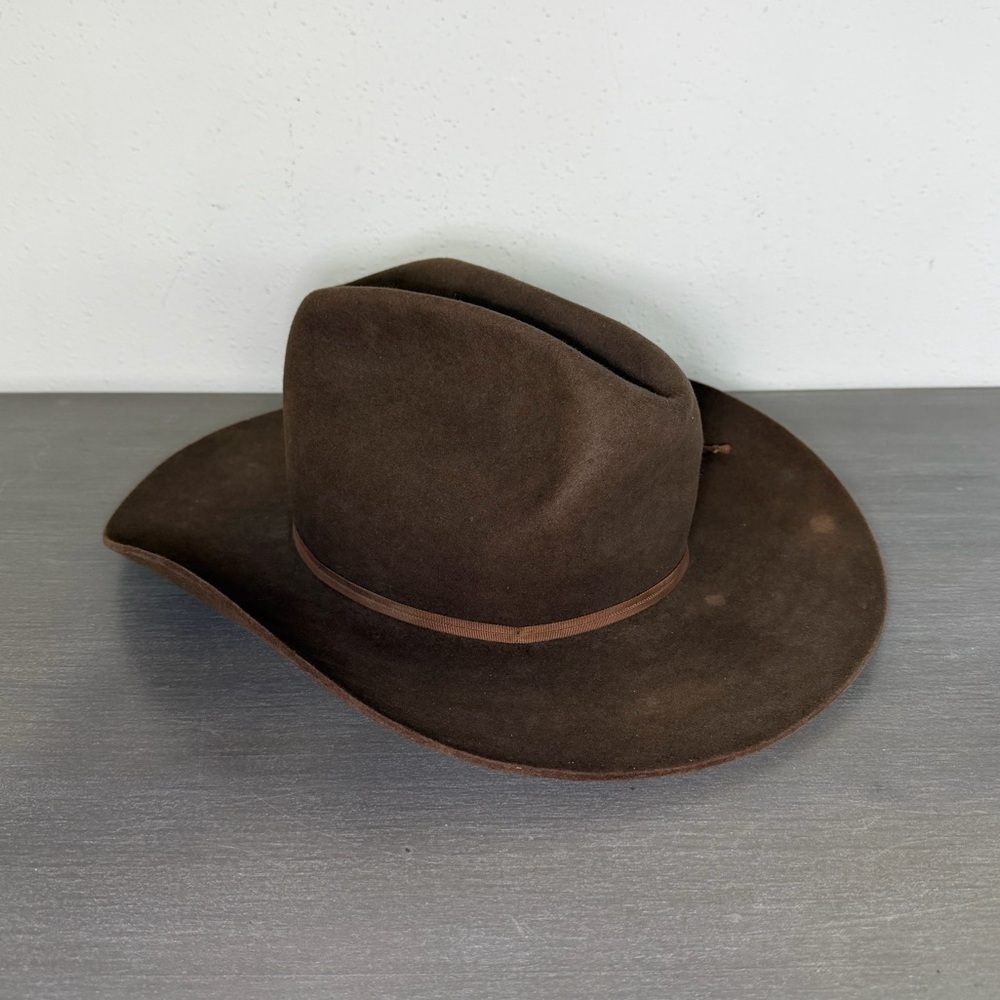 VTG Resistol 3X Beaver Califonia Brown Cowboy, RON'S WESTERN WEAR 7 1/8